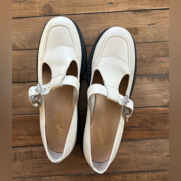 Seychelles Luster Mary Jane Platforms Ivory 9.5 - Picture 13 of 14